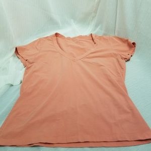 Talbots Women's Light Peach Stretchy T shirt